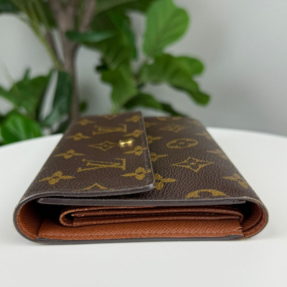 Authentic Louis Vuitton Porte Tresor Etui Chequier Wallet