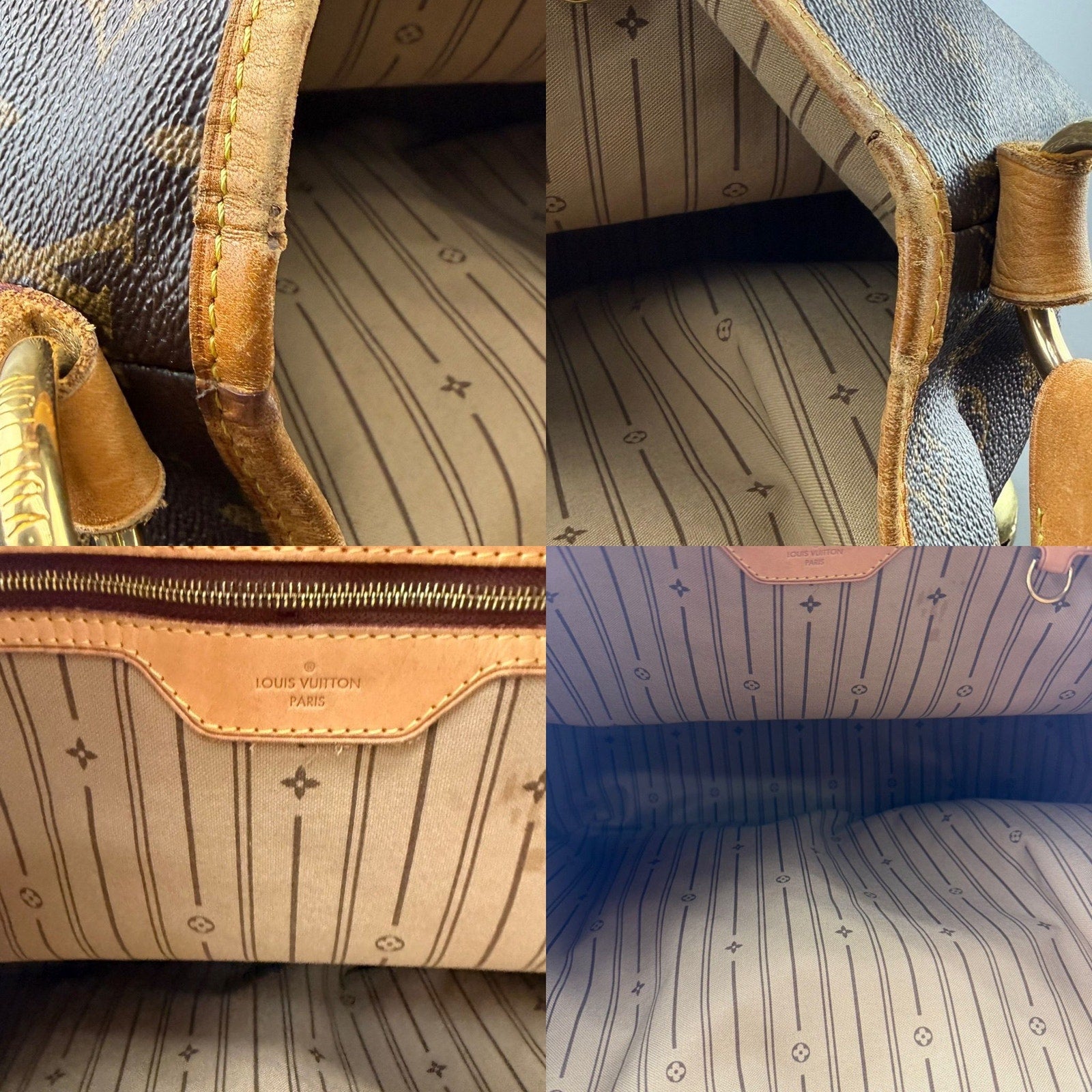 Authentic Louis Vuitton Monogram Canvas Delightful GM Bag