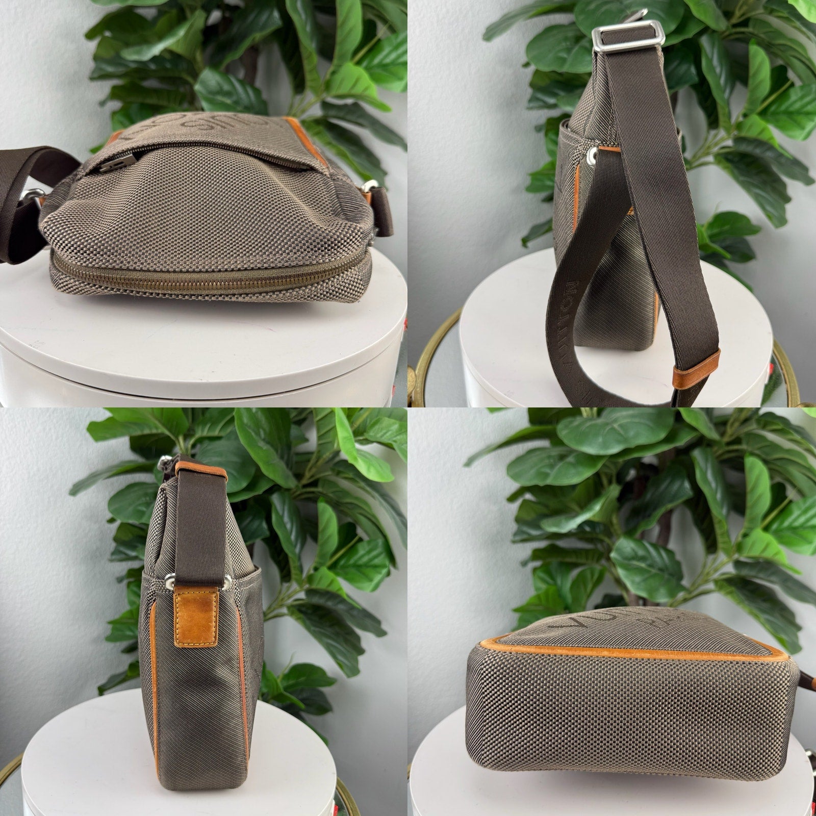 Louis Vuitton Damier Geant Brown Canvas Crossbody Messenger Bag Authentic Pre Owned