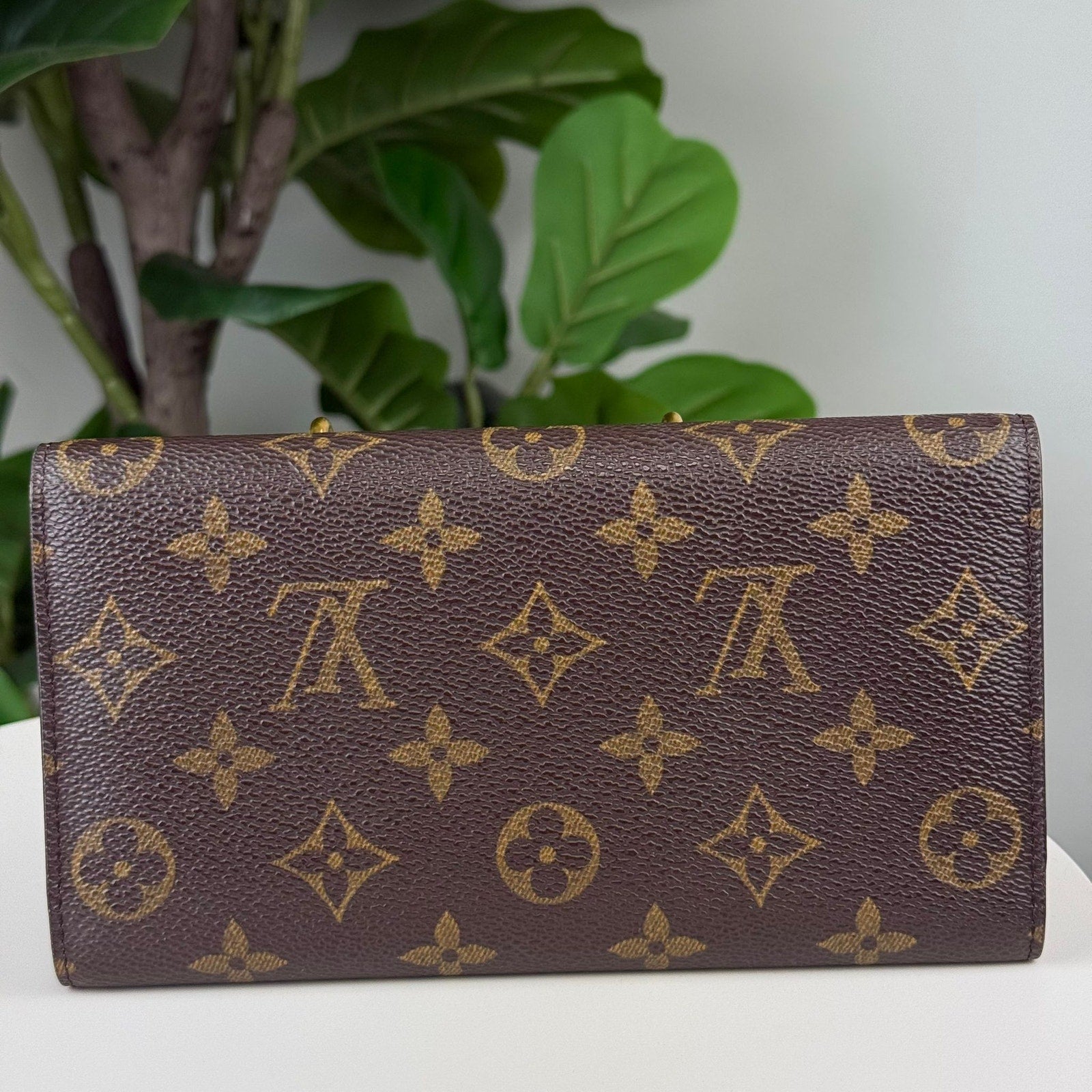 Authentic Louis Vuitton Monogram Pochette Porte Monnaie Credit Wallet