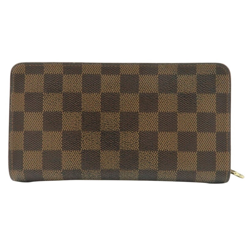 Authentic Louis Vuitton Damier Ebene Long Zippy Wallet