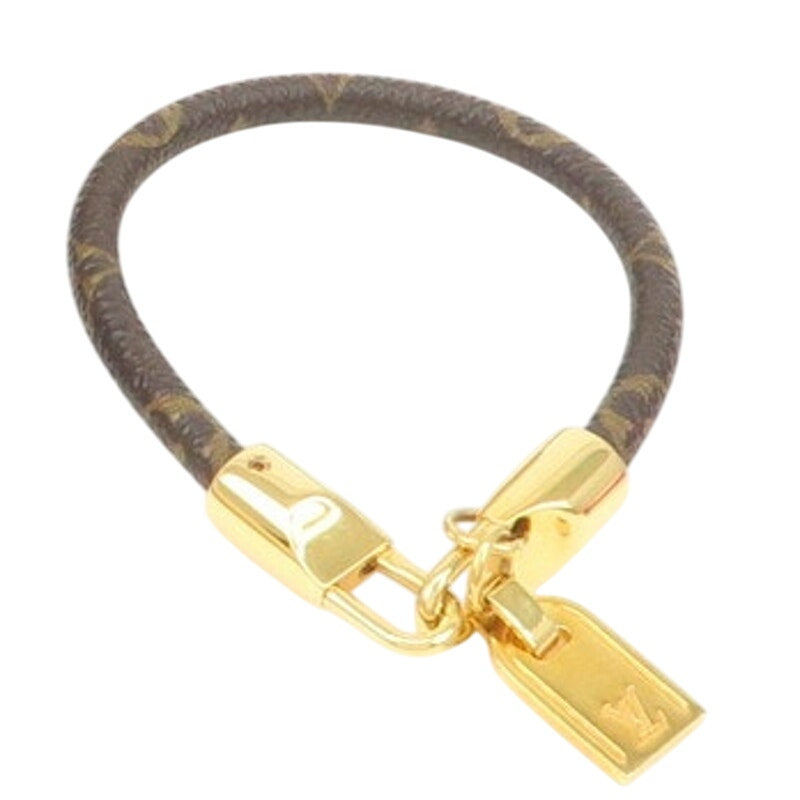 Authentic Louis Vuitton Brown Monogram Canvas Luck It Bracelet