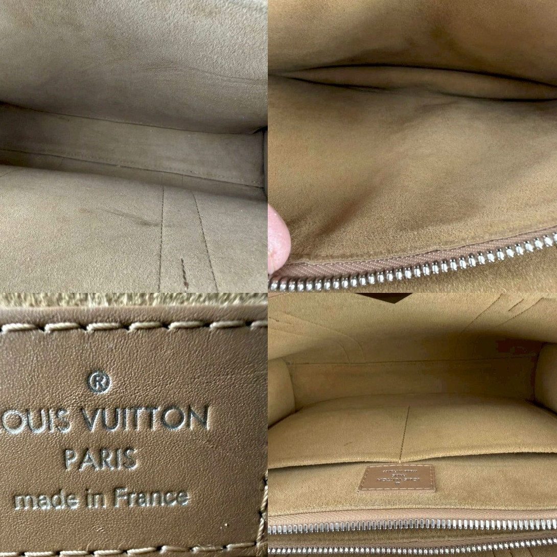 Authentic Louis Vuitton Very Tote MM Bag Beige