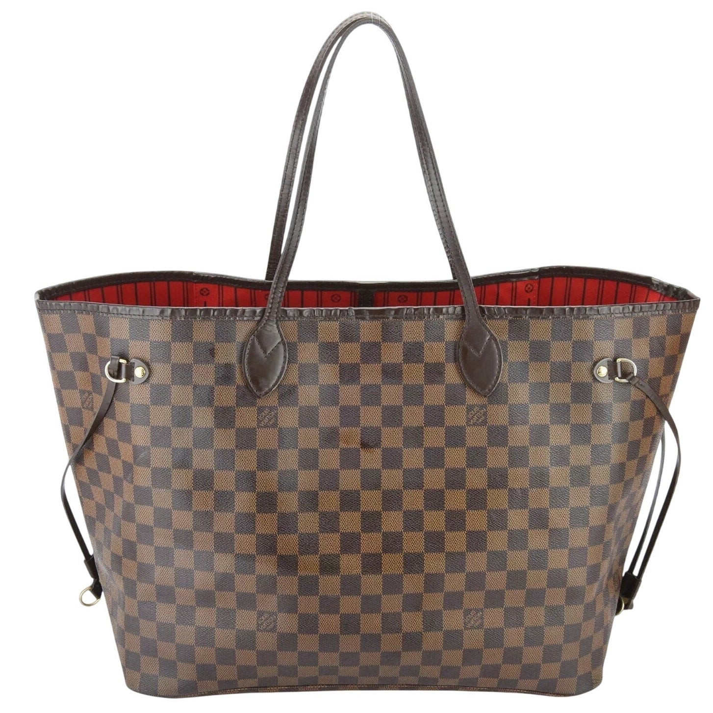 Authentic Louis Vuitton Neverfull GM Damier Ebene Tote Bag