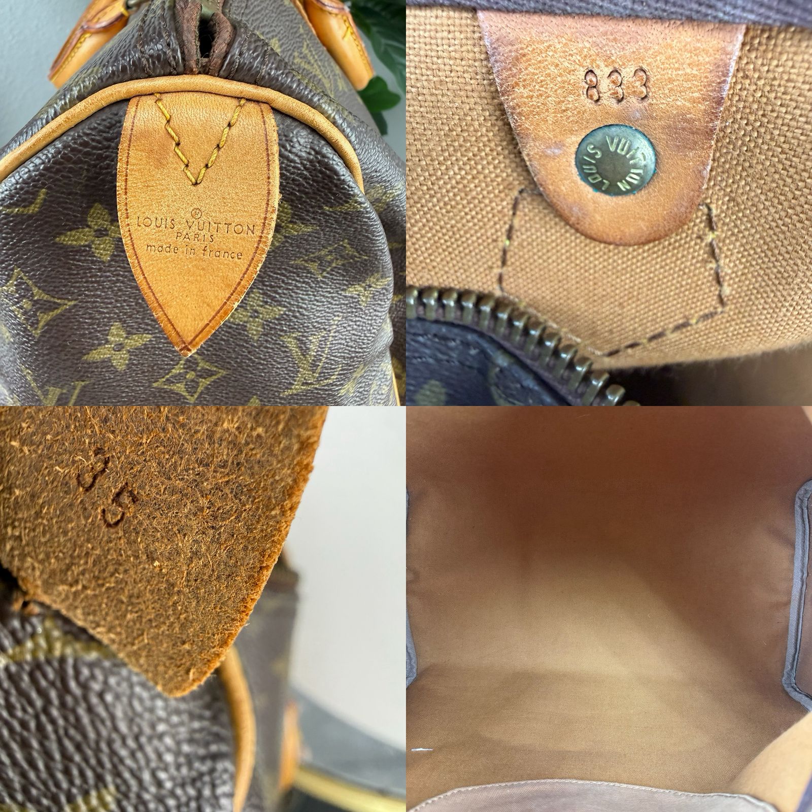 Louis Vuitton Monogram Canvas Speedy 35 Bag