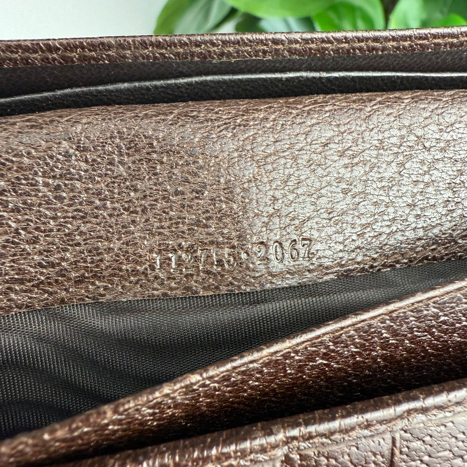 Authentic GUCCI GG Canvas Long Wallet Leather Beige