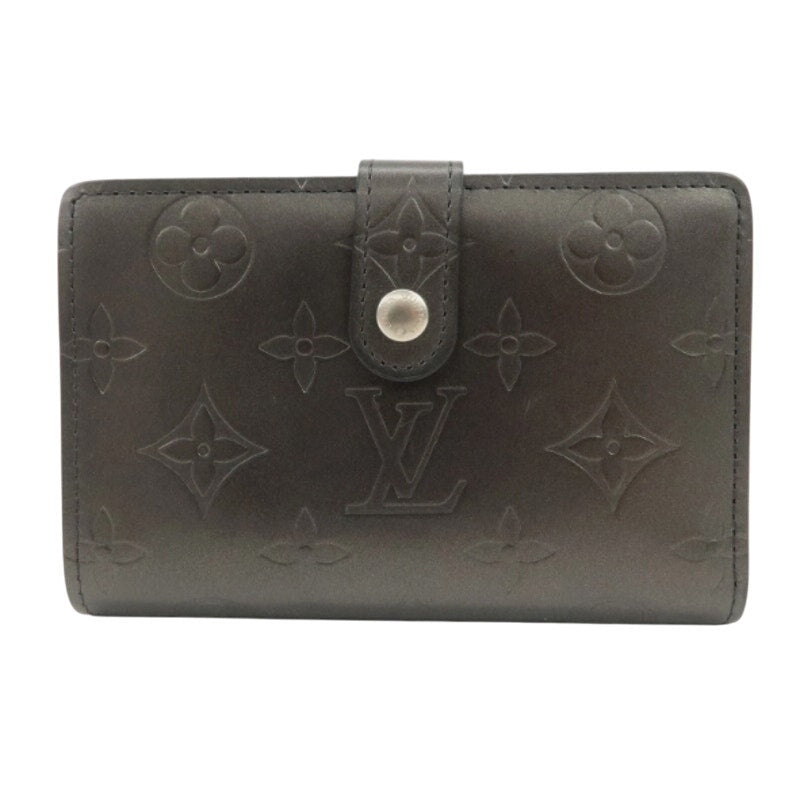 Authentic Louis Vuitton Monogram Matte Portefeuille Viennois Noir