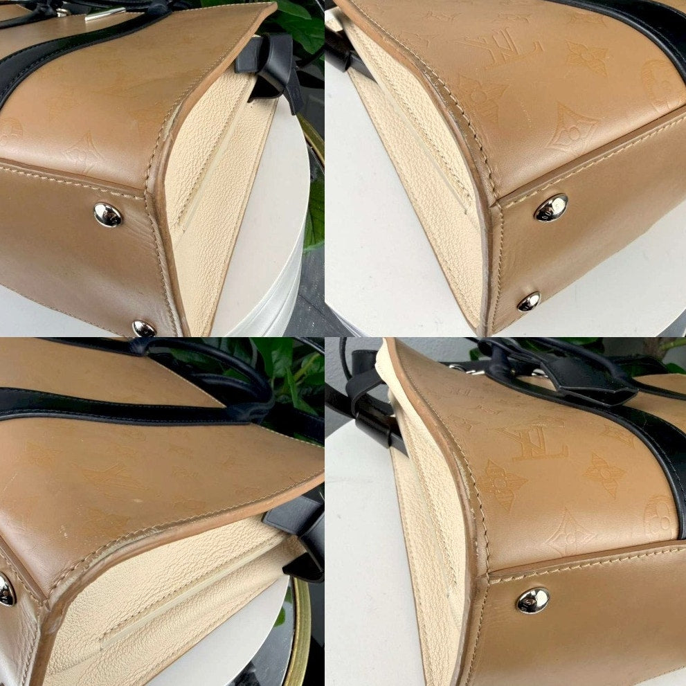 Authentic Louis Vuitton Very Tote MM Bag Beige