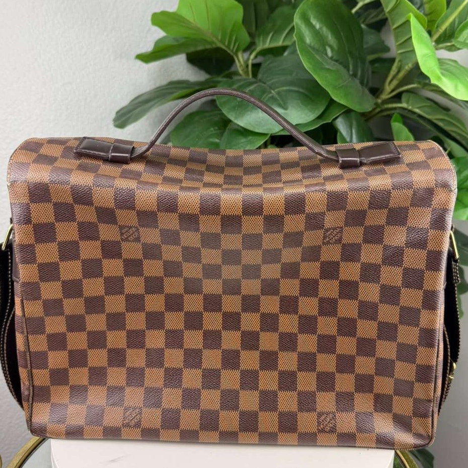 Authentic Louis Vuitton Damier Ebene Broadway Messenger Bag