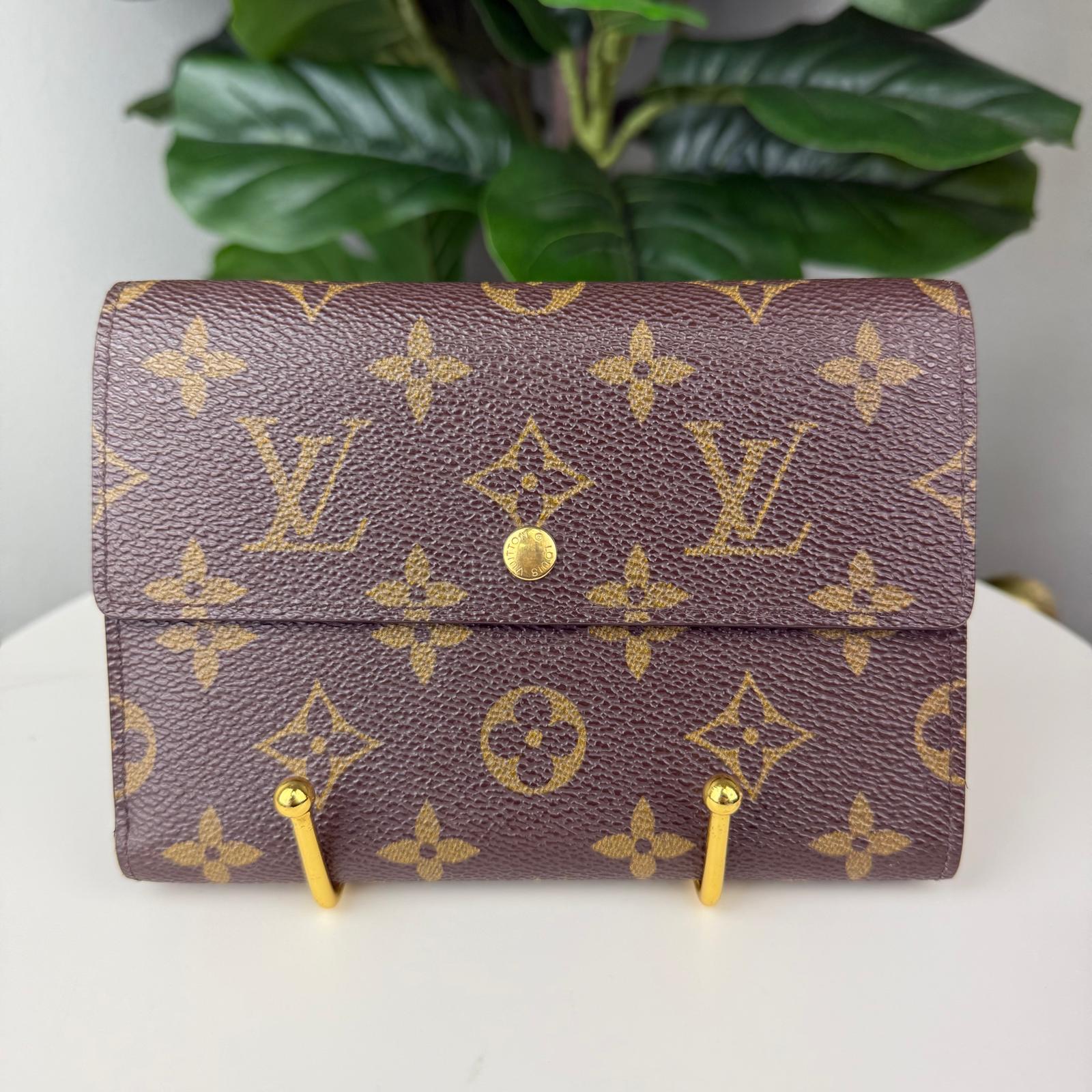 Authentic Louis Vuitton Porte Tresor Etui Chequier Wallet