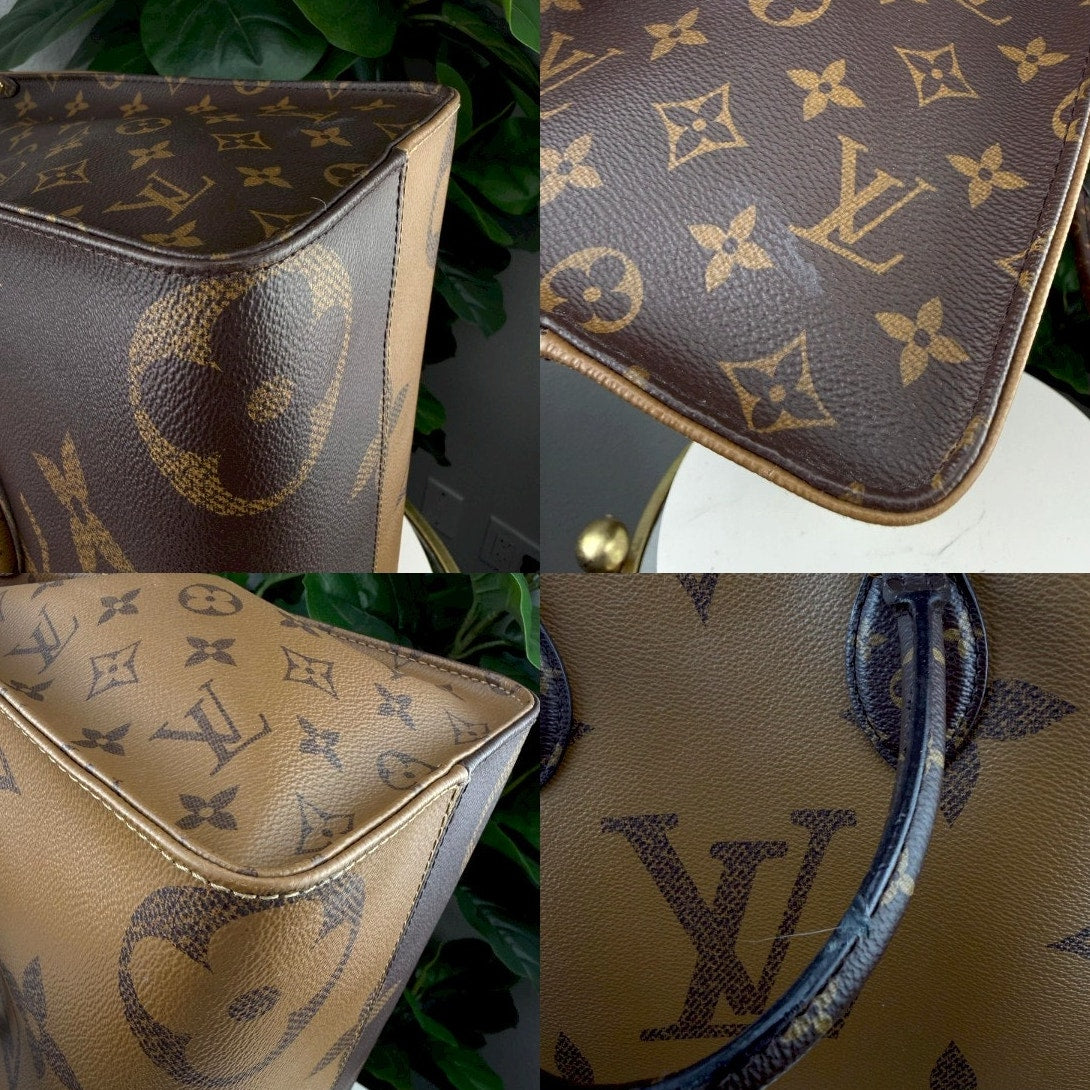 Authentic Louis Vuitton Monogram On the Go MM Tote Bag