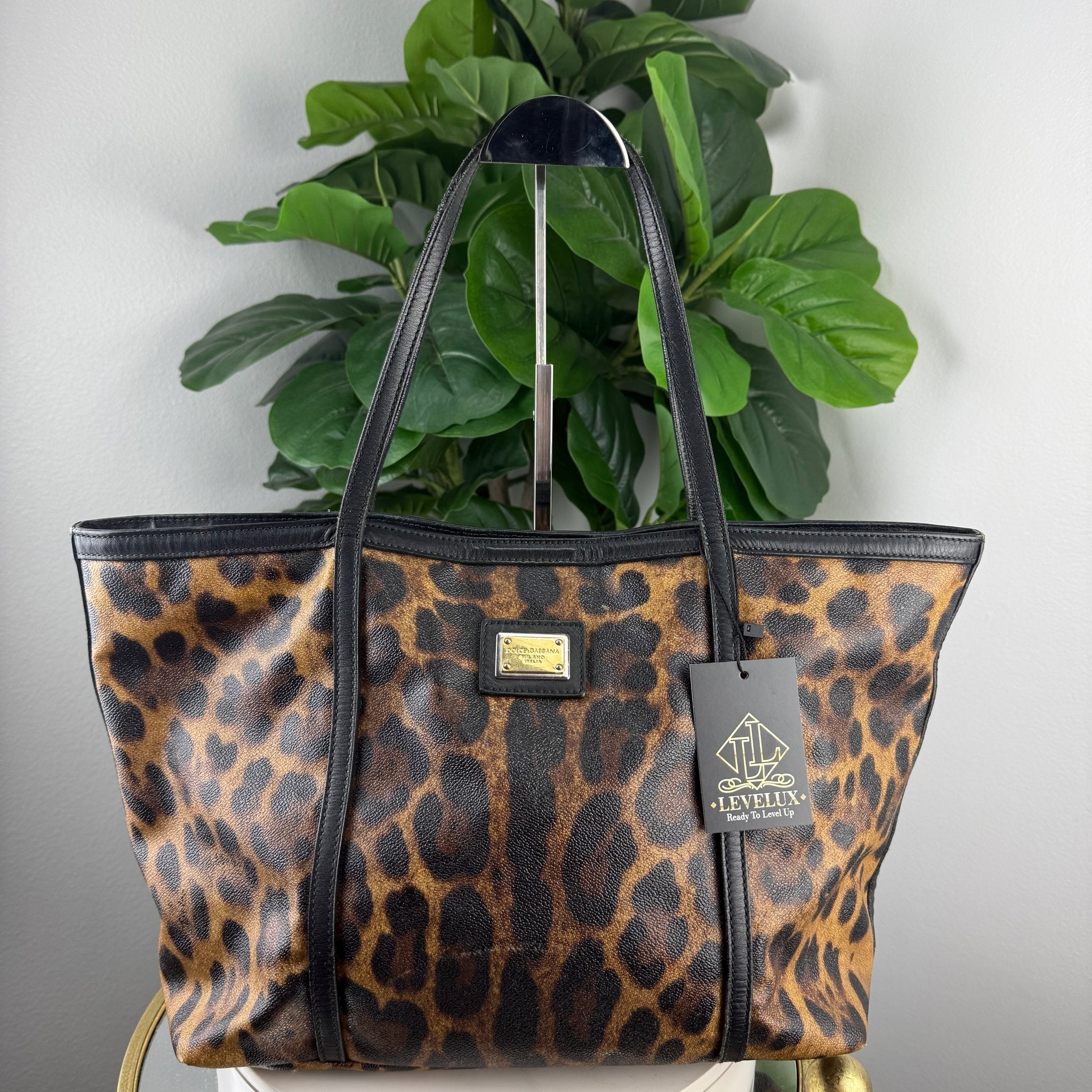 D&G leopard tote - front