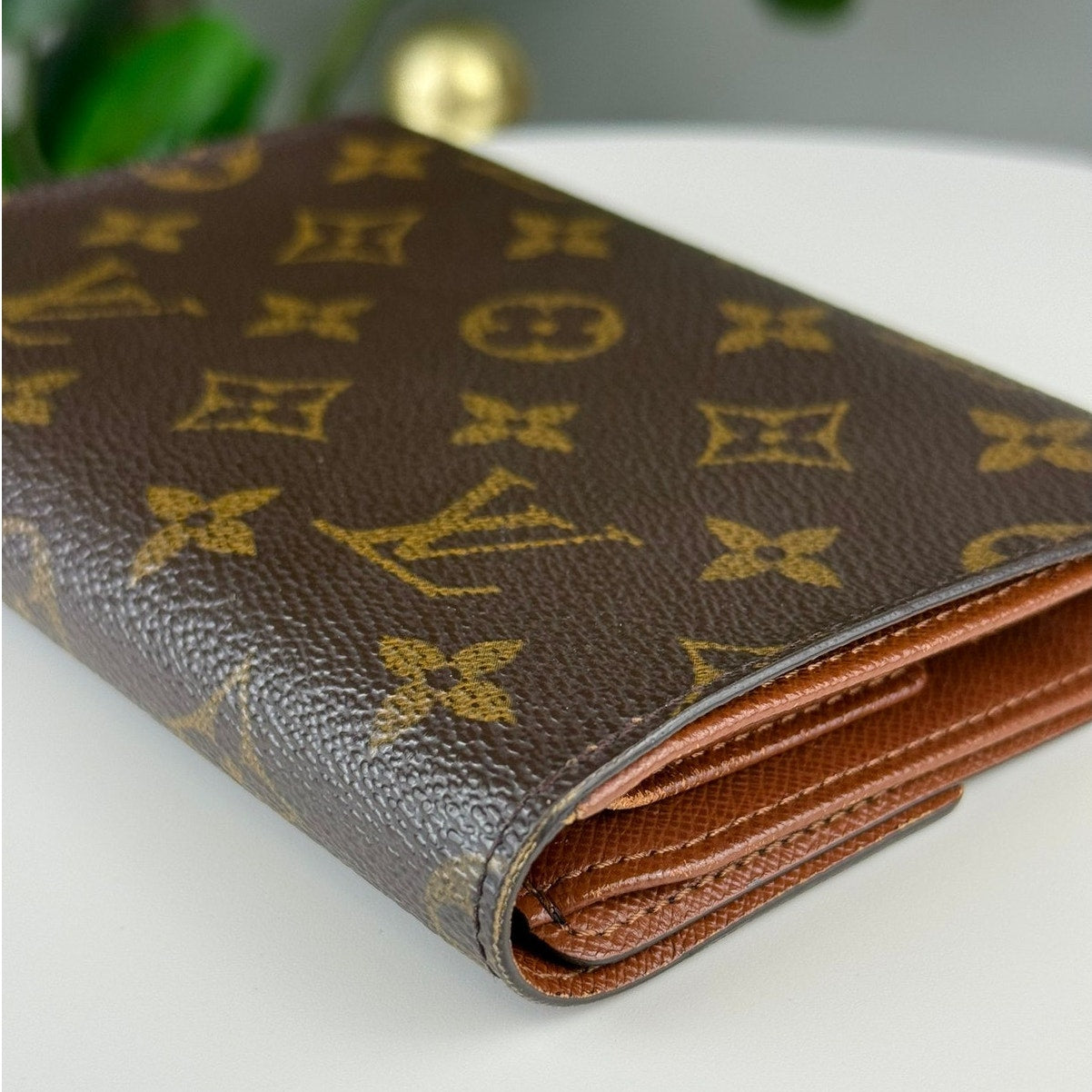 Authentic Louis Vuitton Porte Tresor Etui Chequier Wallet