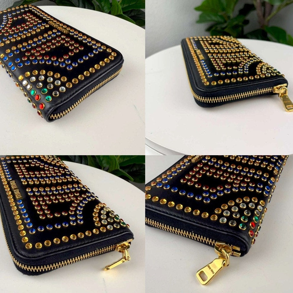 Authentic Miu Miu Long Zipper Wallet