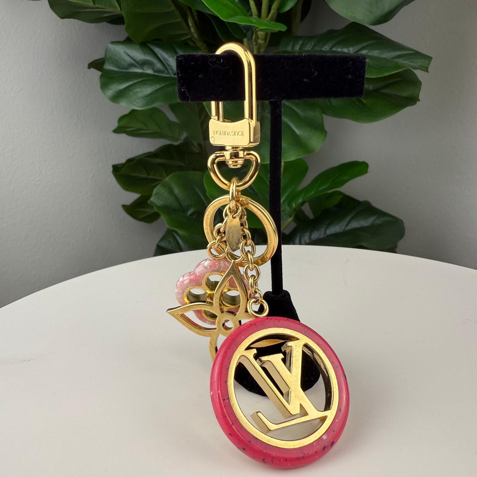💎Authentic Louis Vuitton Colorline Bag Charm Key Holder