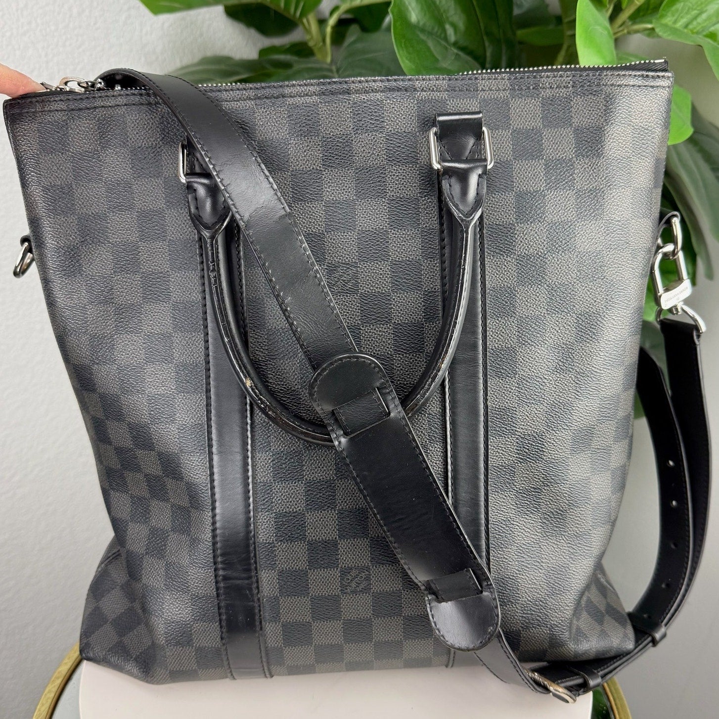 Louis Vuitton Damier Graphite Canvas Tadao Bag 2-way Men's Unisex