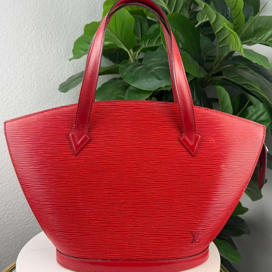 Authentic Louis Vuitton Saint Jacques PM Bag Red20773085