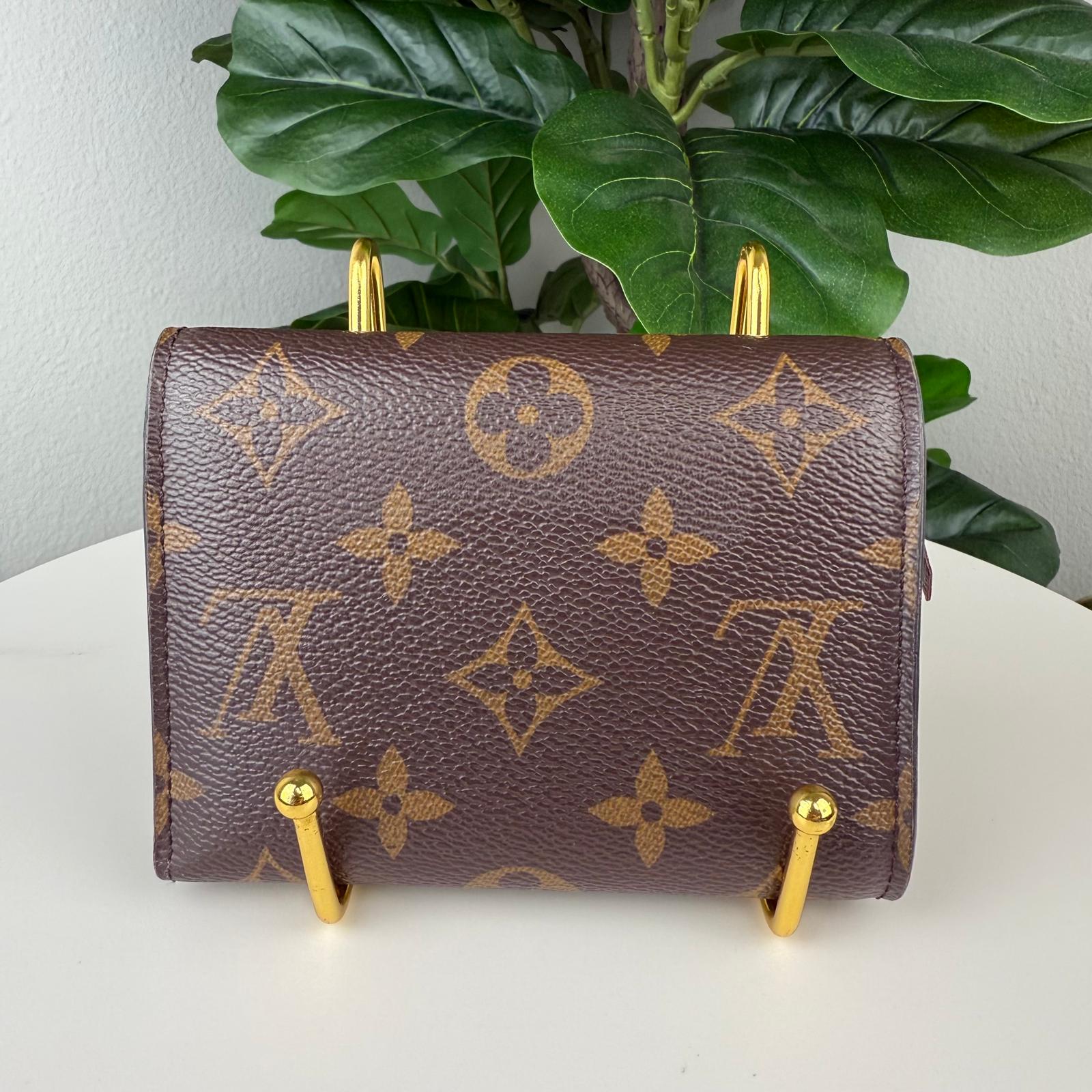 Authentic Louis Vuitton Monogram Porte Monnaie Zip Wallet