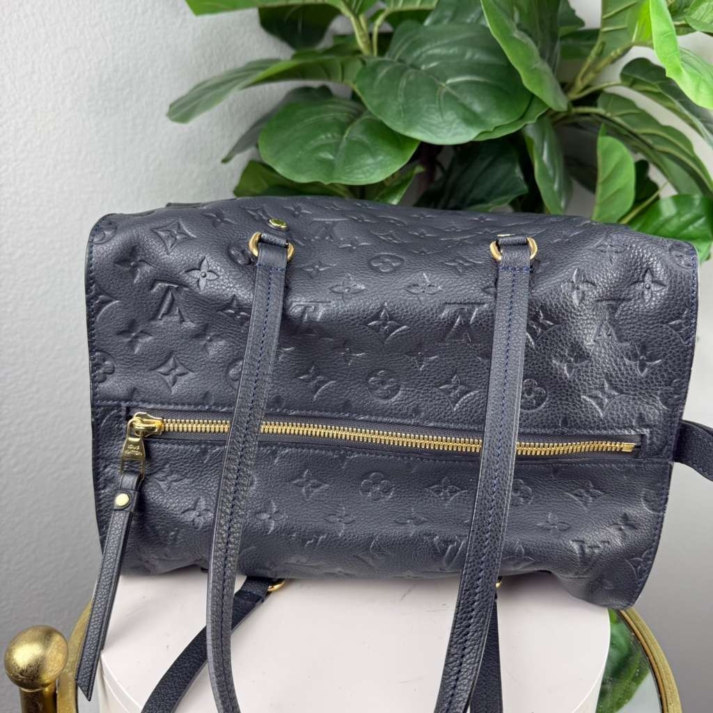 Authentic Louis Vuitton Lumineuse PM Monogram Empreinte Leather Bag