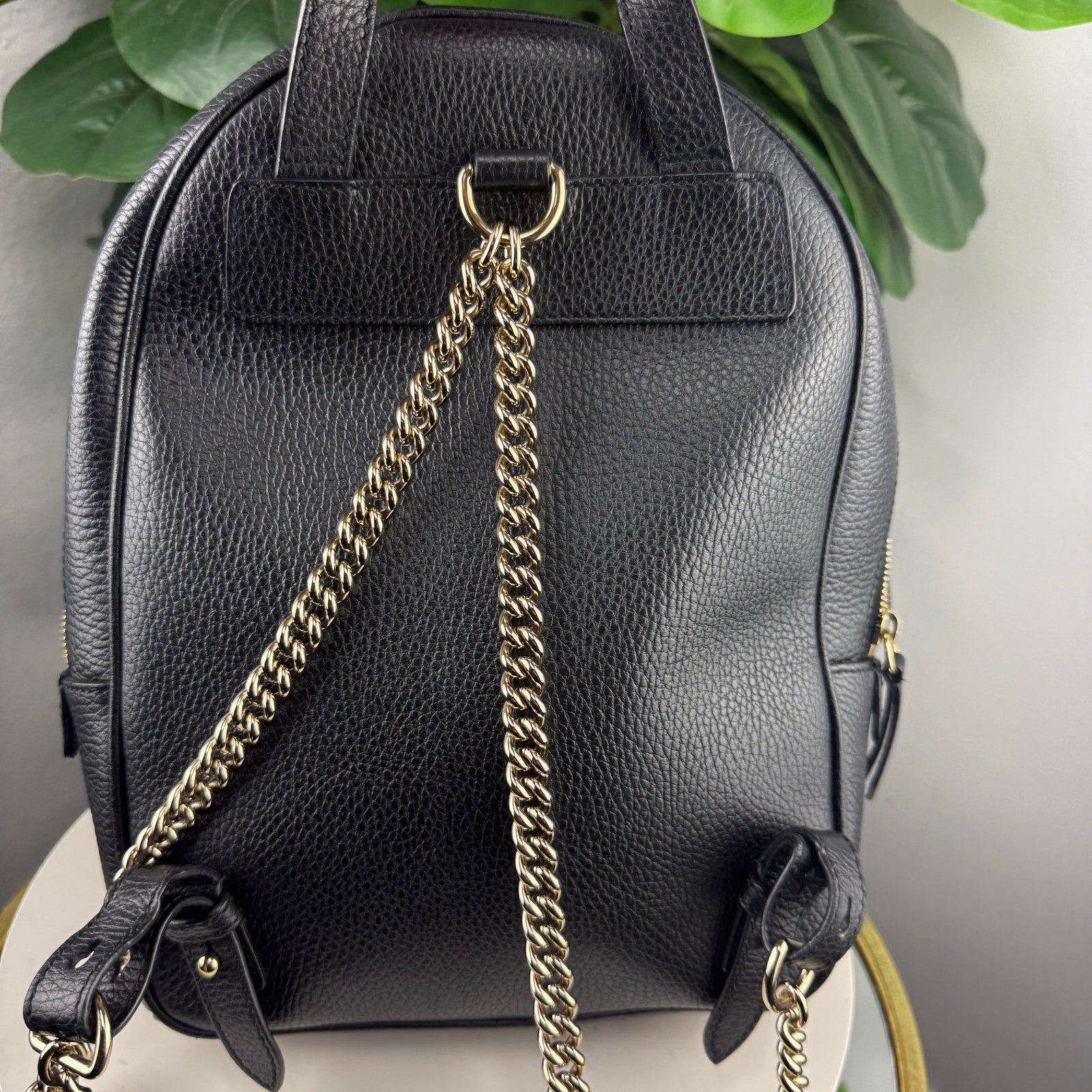 Authentic Gucci Soho Leather Backpack