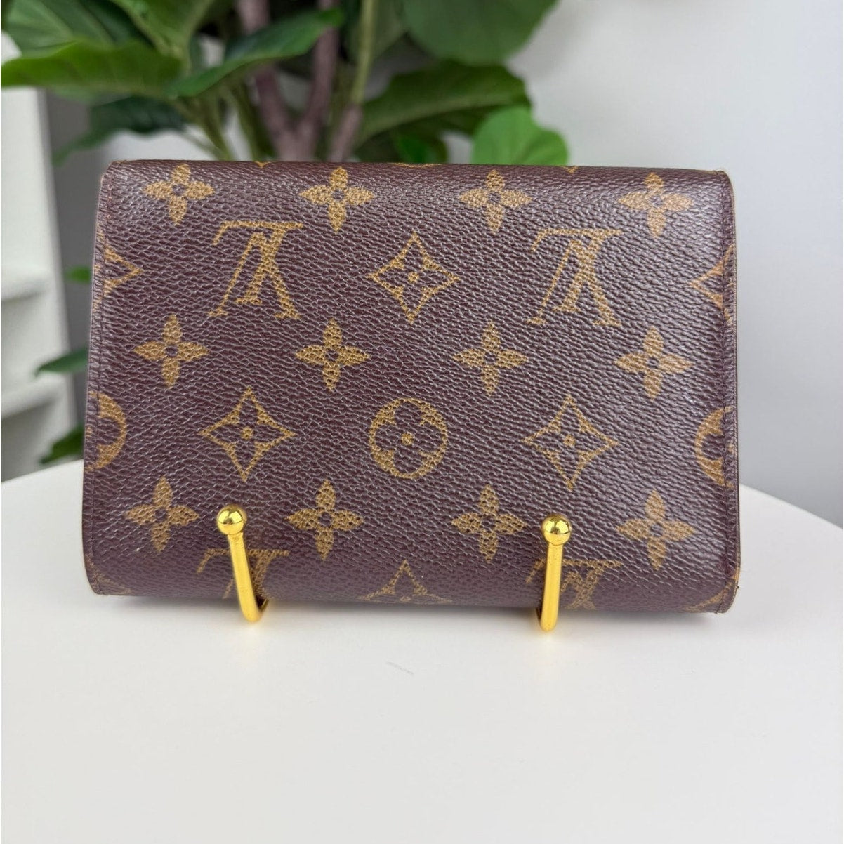 Authentic Louis Vuitton Porte Tresor Etui Chequier Wallet