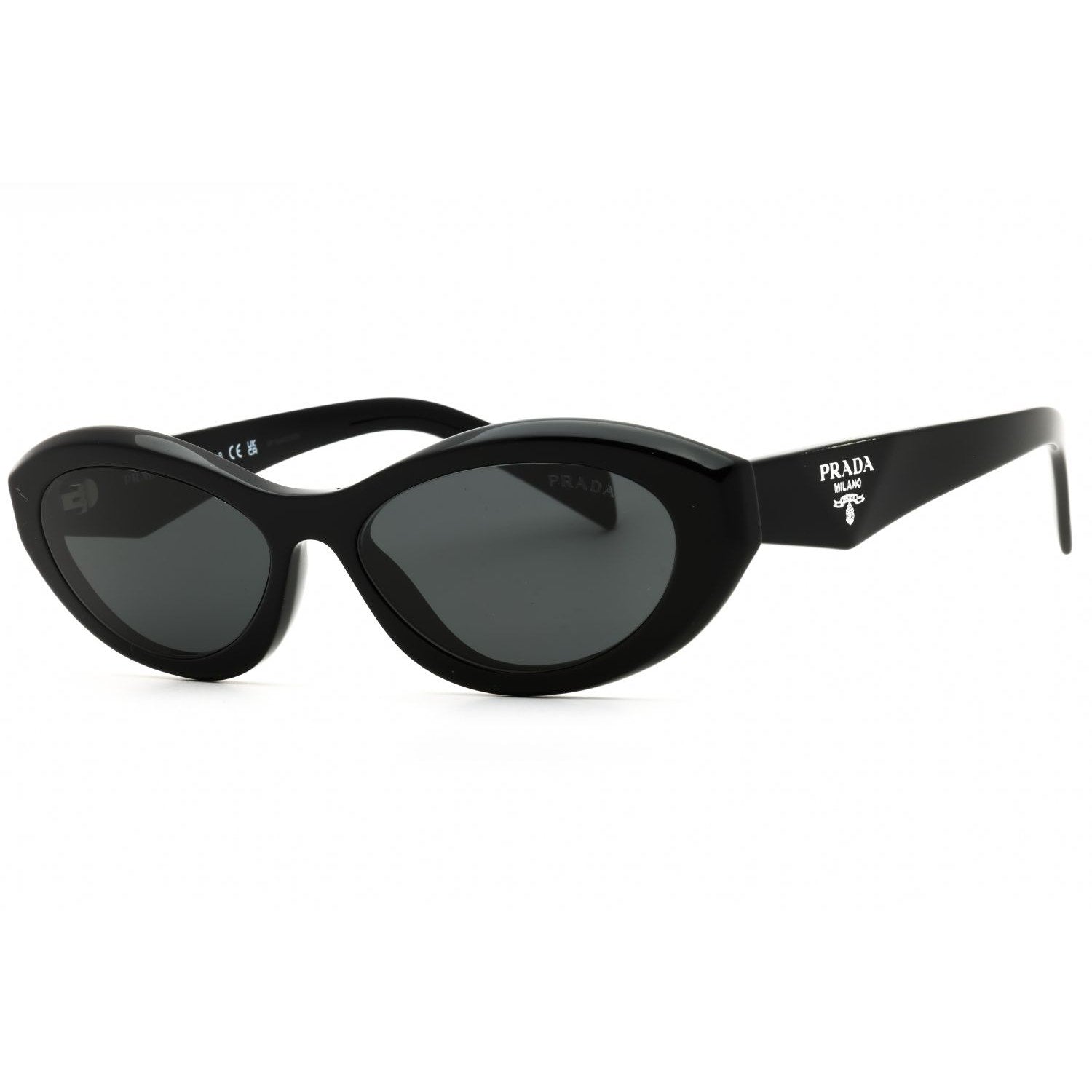 $500+ Retail Prada Symbol Irregular-Shaped Sunglasses Black