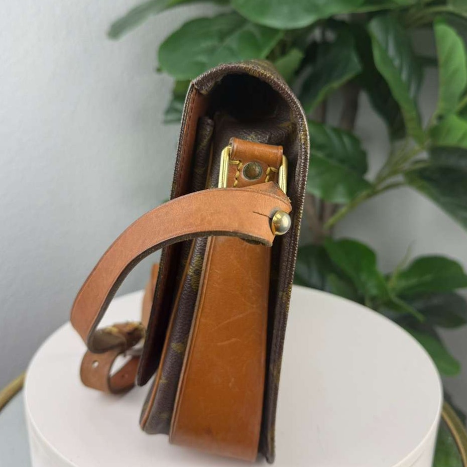 Authentic Louis Vuitton Vintage Monogram Cartouchiere GM Shoulder Bag
