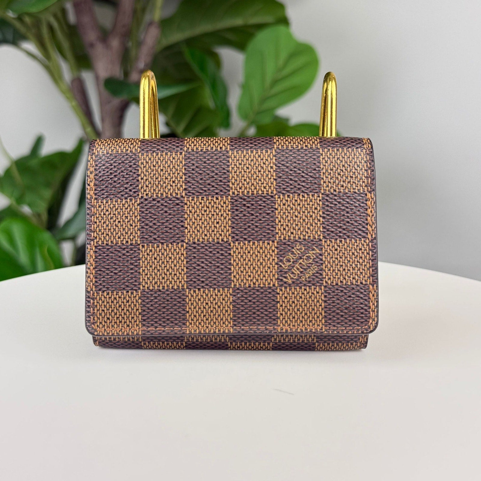 Authentic Louis Vuitton Damier Envelope Carte de Visite Card Wallet