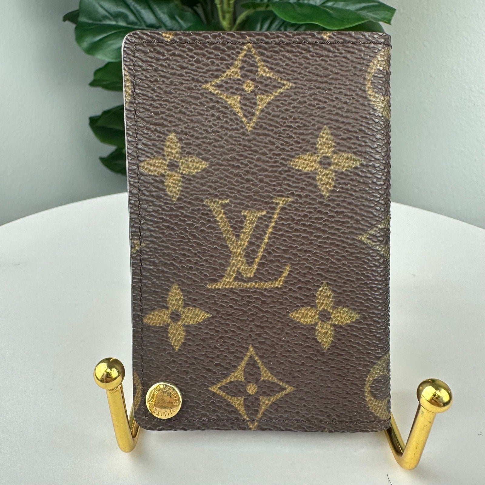 💎Authentic Louis Vuitton Monogram Credit Card Photo Holder