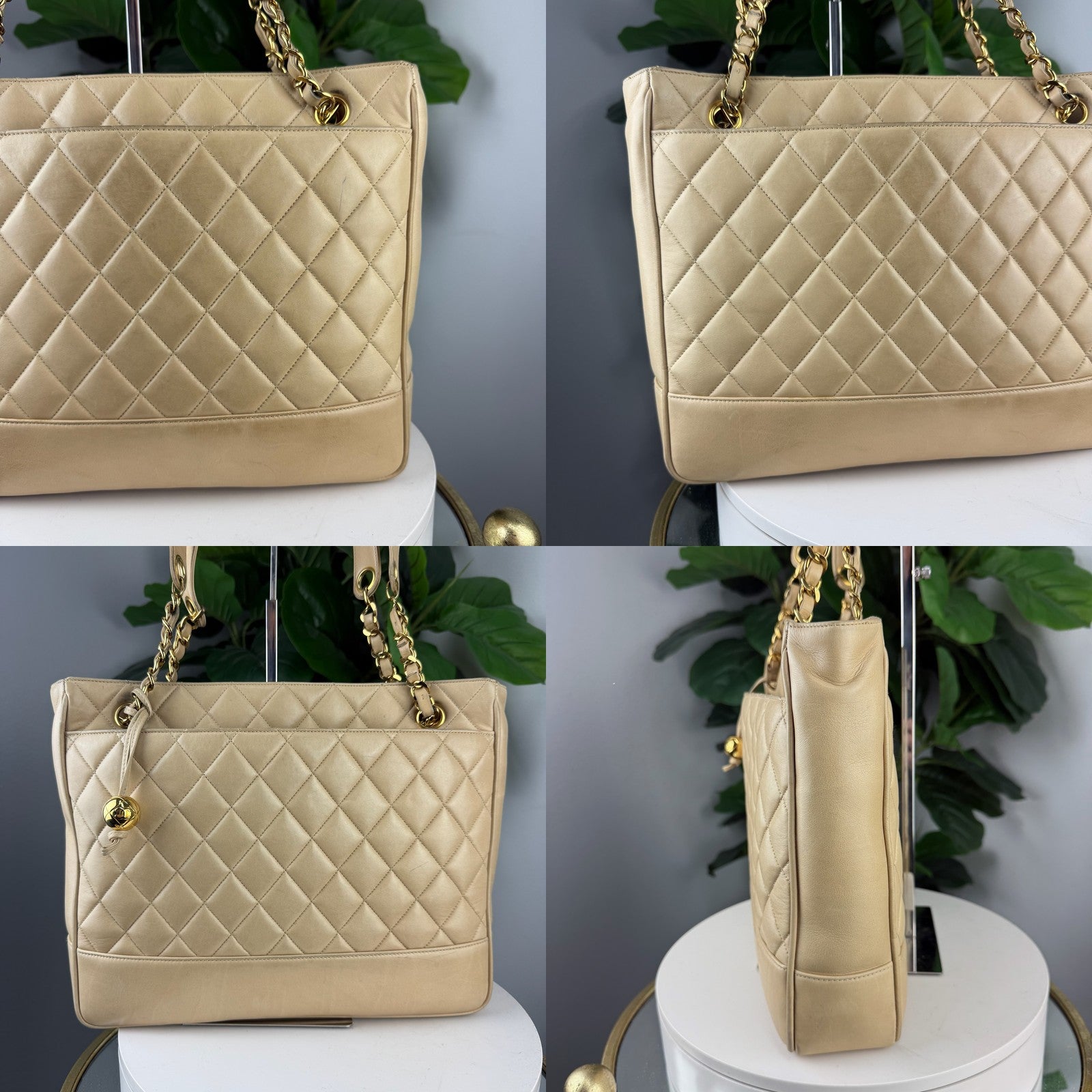 Chanel vintage tote details