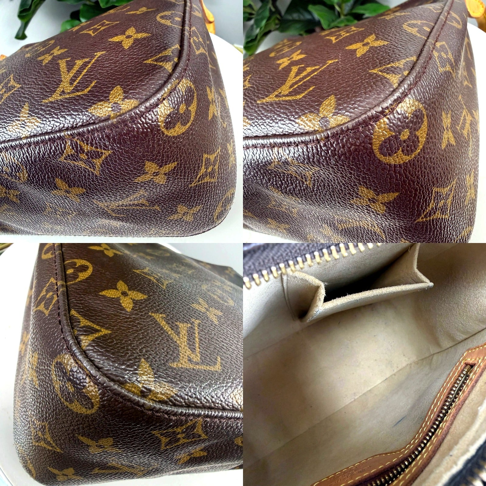Authentic Louis Vuitton Looping MM detail views 2
