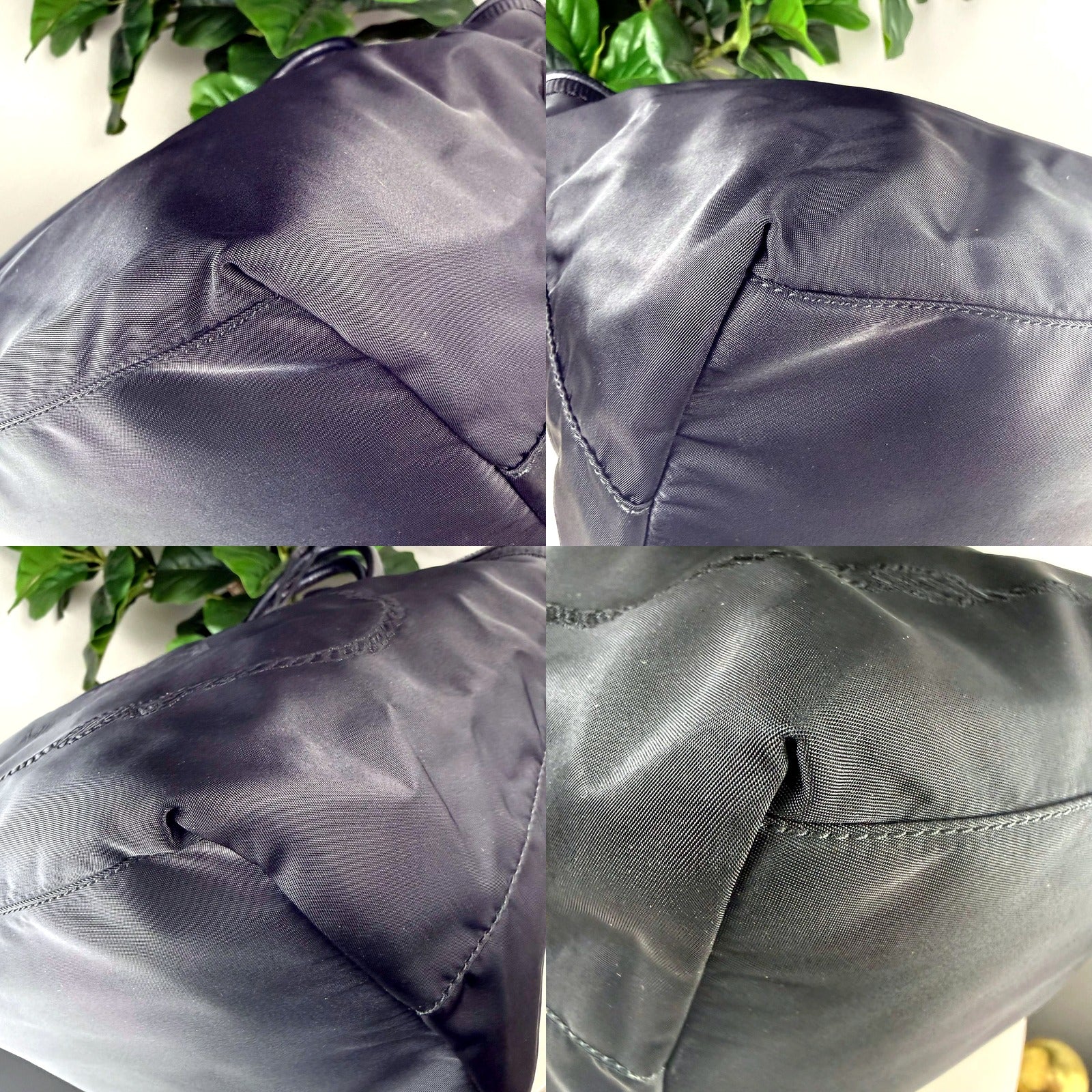 Authentic Prada Milano Black Nylon Tote Bag